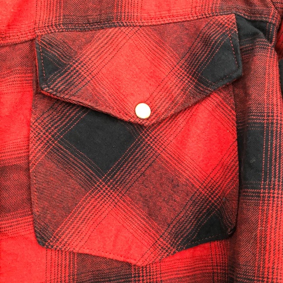 Zara Buffalo Plaid Top - Picture 5 of 8